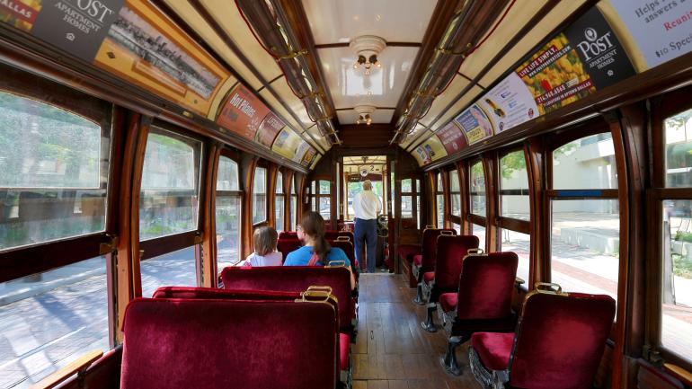 Exploring Dallas via the McKinney Avenue Trolley Exploring Dallas via the McKinney Avenue Trolley