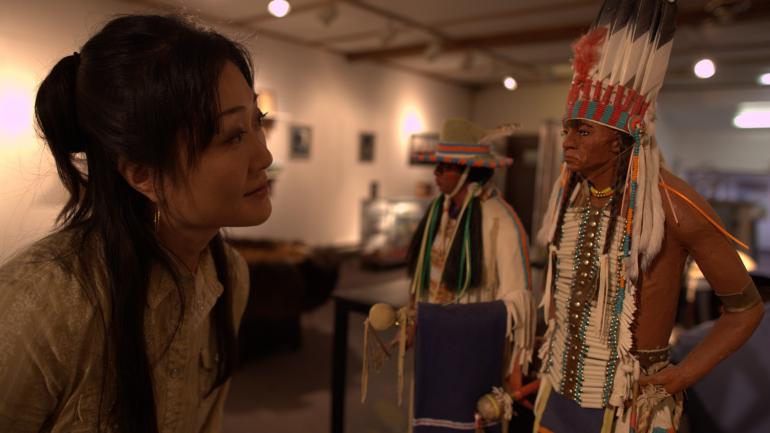 Native American exhibit at the Blackfeet Heritage Center in Browning Native American exhibit at the Blackfeet Heritage Center in Browning