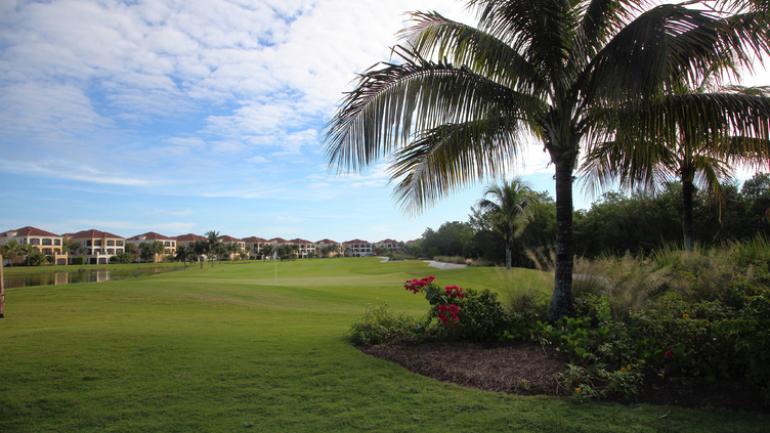 Beautiful fairway at a golf resort in Naples Beautiful fairway at a golf resort in Naples