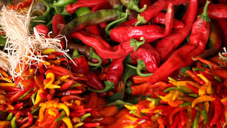 The prized New Mexican Hatch chile grown in Mesilla Valley The prized New Mexican Hatch chile grown in Mesilla Valley