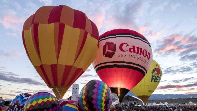 Sunrise at the Albuquerque International Balloon Fiesta Sunrise at the Albuquerque International Balloon Fiesta