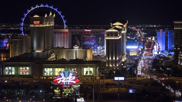 New perspective of Las Vegas during a sightseeing tour via helicopter New perspective of Las Vegas during a sightseeing tour via helicopter