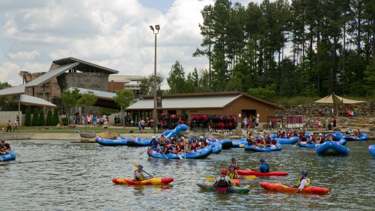 Kayaking and rafting at the U.S. National Whitewater Center Kayaking and rafting at the U.S. National Whitewater Center