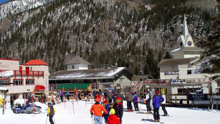 At Taos Ski Valley for a day of skiing At Taos Ski Valley for a day of skiing