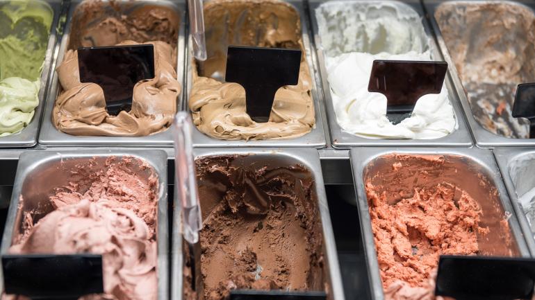 Tempting flavors of gelato at Bent Spoon in Princeton Tempting flavors of gelato at Bent Spoon in Princeton