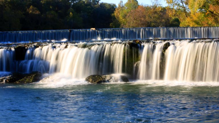 Grand Falls in the Wildcat Glades Conservation and Audubon Center in Joplin, Missouri Grand Falls in the Wildcat Glades Conservation and Audubon Center in Joplin, Missouri