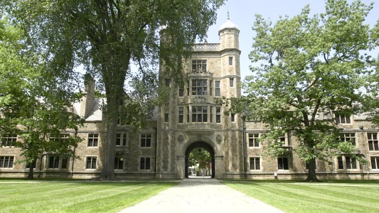 The stately University of Michigan campus in Ann Arbor The stately University of Michigan campus in Ann Arbor