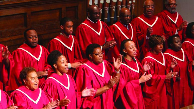 Gospel choir at the 16th Street Baptist Church in Birmingham Gospel choir at the 16th Street Baptist Church in Birmingham