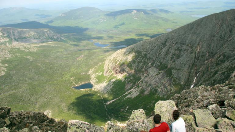 The view form the top of Mount Katahdin The view form the top of Mount Katahdin