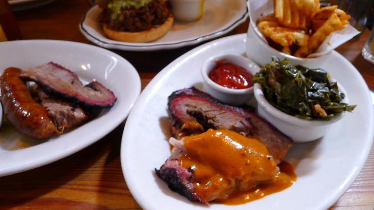 Brisket with delicious side dishes Brisket with delicious side dishes