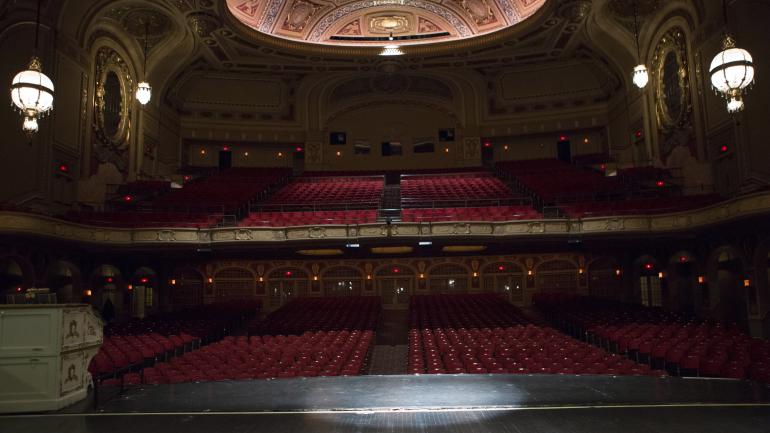 Views inside the expansive Rialto Square Theatre in Joliet, Illinois. Views inside the expansive Rialto Square Theatre in Joliet, Illinois.