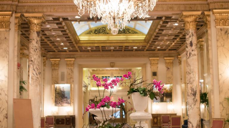 Exquisite lobby area of the Fairmont Copley Plaza Exquisite lobby area of the Fairmont Copley Plaza