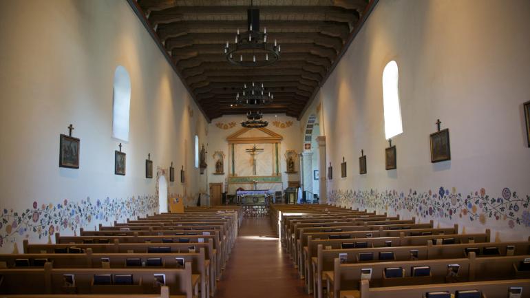 Chapel inside Mission San Luis Obispo, founded in 1772 Chapel inside Mission San Luis Obispo, founded in 1772