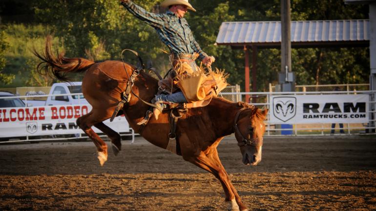 A rodeo in South Dakota A rodeo in South Dakota
