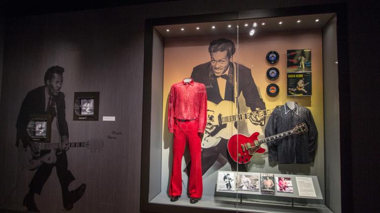Chuck Berry memorabilia on display at the National Blues Museum Chuck Berry memorabilia on display at the National Blues Museum
