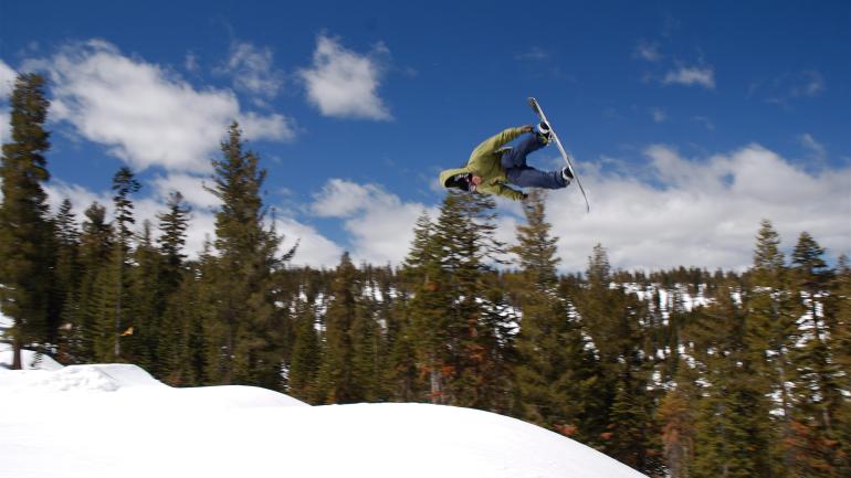 Sierra-at-Tahoe’s terrain parks, perfect for snowboarding Sierra-at-Tahoe’s terrain parks, perfect for snowboarding