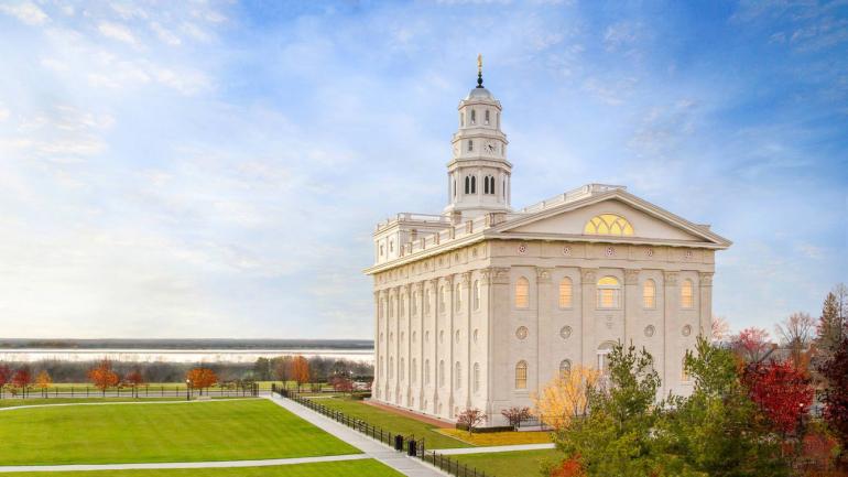 The Greek-revival Nauvoo Temple in Nauvoo, Illinois The Greek-revival Nauvoo Temple in Nauvoo, Illinois