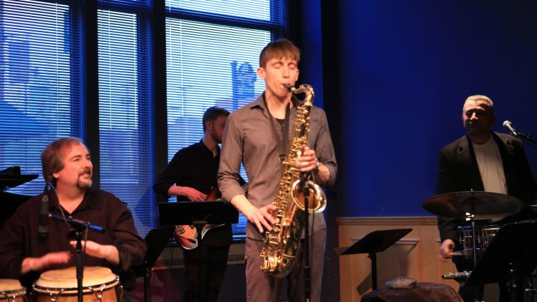 Performing in the Blue Room Jazz Club in Kansas City Performing in the Blue Room Jazz Club in Kansas City