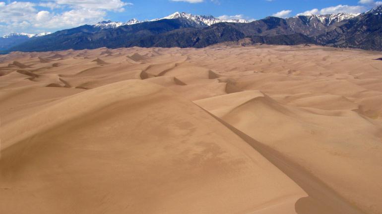 The Star Dune, the tallest dune at 229 meters in Great Sand Dunes National Park and Preserve The Star Dune, the tallest dune at 229 meters in Great Sand Dunes National Park and Preserve