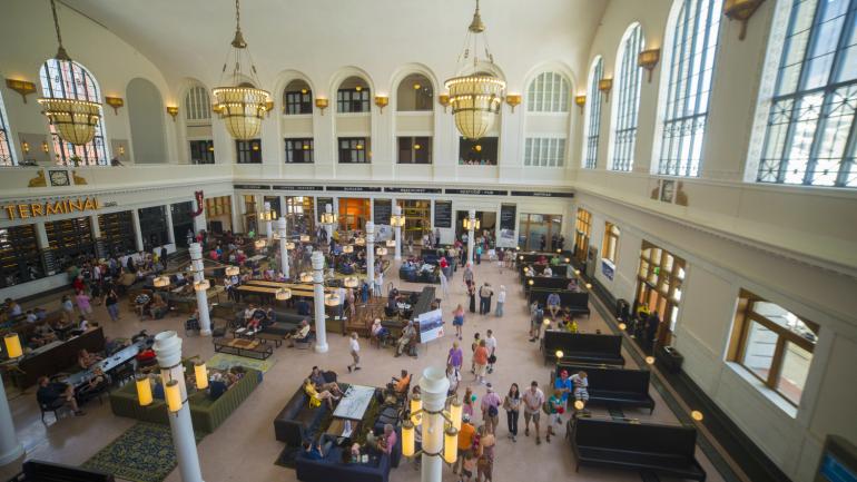 Dining and boutique shopping at the Denver Union Station transit hub Dining and boutique shopping at the Denver Union Station transit hub
