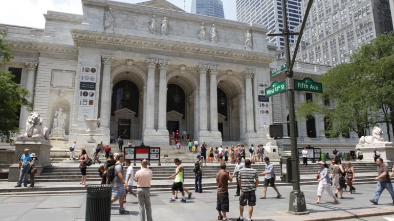The 1911 Beaux Arts-style flagship building of the New York Public Library The 1911 Beaux Arts-style flagship building of the New York Public Library