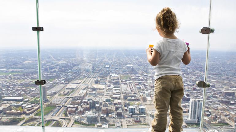 A spectacular view from Skydeck Chicago A spectacular view from Skydeck Chicago