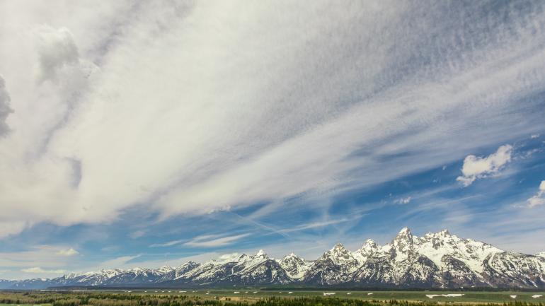 Vast open spaces and majestic mountains dot Wyoming's rugged landscape. Vast open spaces and majestic mountains dot Wyoming's rugged landscape.
