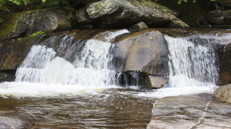 The soothing waters of Screw Auger Falls The soothing waters of Screw Auger Falls