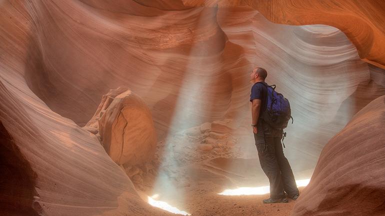 Hiking tour through Antelope Canyon Hiking tour through Antelope Canyon