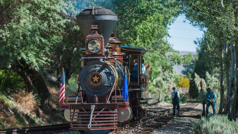 Ride on a steam-powered train at the Nevada State Railroad Museum Ride on a steam-powered train at the Nevada State Railroad Museum