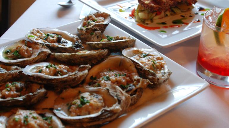 Tempting oysters paired with a craft cocktail on the Northshore Tempting oysters paired with a craft cocktail on the Northshore