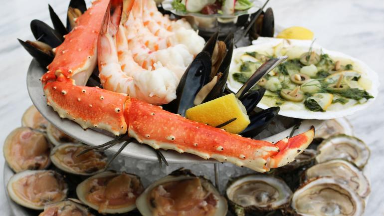 The shellfish tower is a delicious splurge at Loch Bar Restaurant The shellfish tower is a delicious splurge at Loch Bar Restaurant