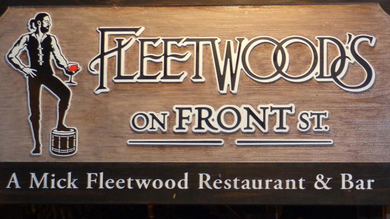 Fleetwood’s on Front St., an upscale restaurant opened by Mick Fleetwood, in Maui, Hawaii Fleetwood’s on Front St., an upscale restaurant opened by Mick Fleetwood, in Maui, Hawaii
