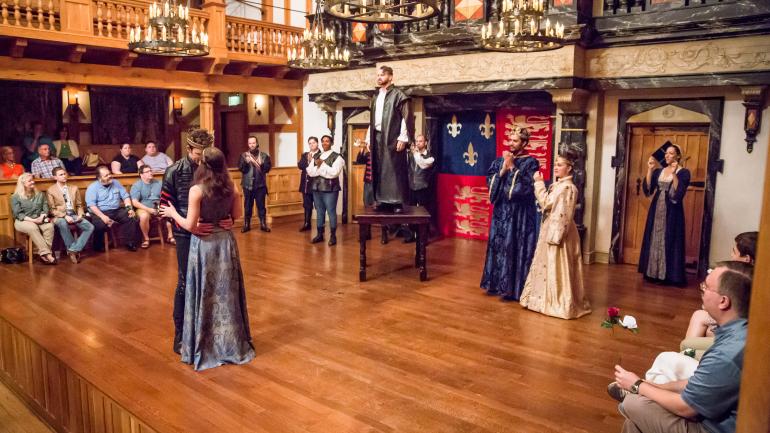 A performance at the American Shakespeare Center in Staunton A performance at the American Shakespeare Center in Staunton
