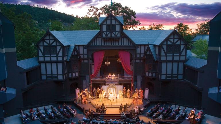 The popular Oregon Shakespeare Festival in downtown Ashland The popular Oregon Shakespeare Festival in downtown Ashland