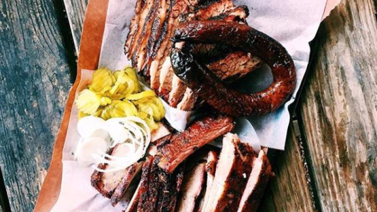 Follow the Texas BBQ Trail to Snow's BBQ in Lexington for tempting plates like this served only on Saturdays Follow the Texas BBQ Trail to Snow's BBQ in Lexington for tempting plates like this served only on Saturdays