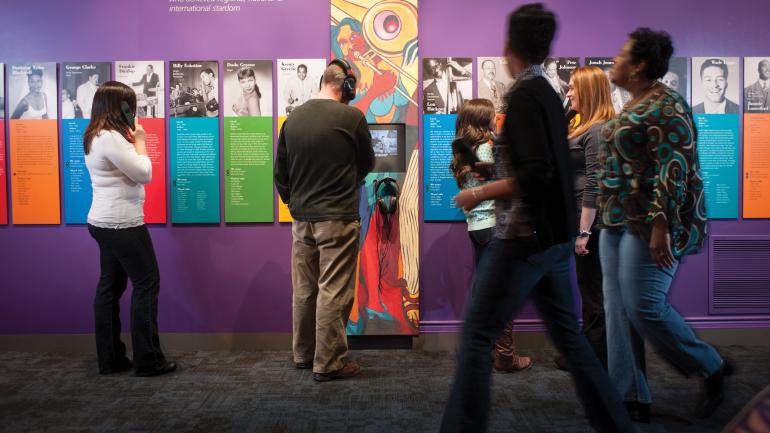 Museum exhibits inside the Historic Colored Musicians Club in Buffalo, New York Museum exhibits inside the Historic Colored Musicians Club in Buffalo, New York