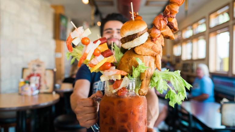 Sobelman's massive Bloody Mary Sobelman's massive Bloody Mary