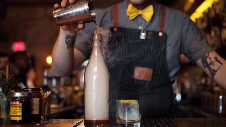 bartender making a drink bartender making a drink