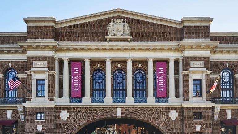 The ornate exterior of the Sagamore Pendry Baltimore, an incredible renovated property on the city’s historic Recreation Pier The ornate exterior of the Sagamore Pendry Baltimore, an incredible renovated property on the city’s historic Recreation Pier