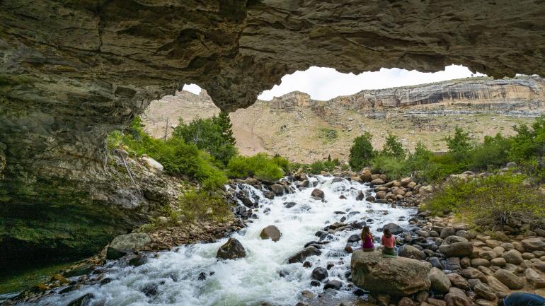 Immersed in nature at Sinks Canyon State Park near Lander, Wyoming Immersed in nature at Sinks Canyon State Park near Lander, Wyoming