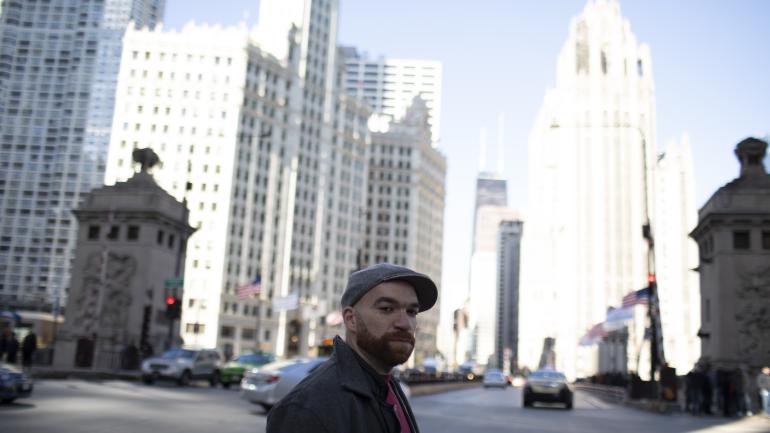 Mike Ledbetter, framed by Chicago's iconic architecture Mike Ledbetter, framed by Chicago's iconic architecture