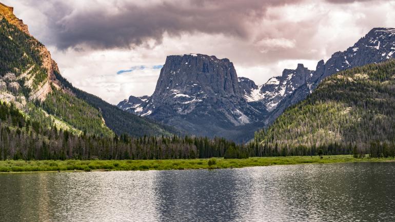 The stunning mountain landscapes surrounding Alpine, Wyoming The stunning mountain landscapes surrounding Alpine, Wyoming