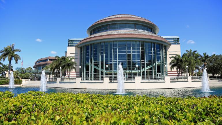 The Kravis Center for the Performing Arts, home to the Palm Beach Symphony The Kravis Center for the Performing Arts, home to the Palm Beach Symphony