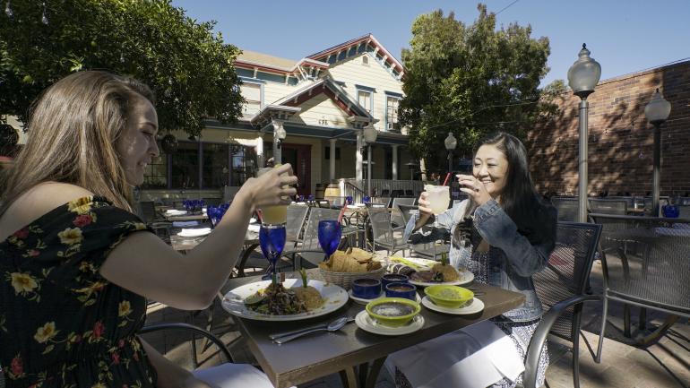 Fun times dining on the patio at Blue Agave Club Fun times dining on the patio at Blue Agave Club