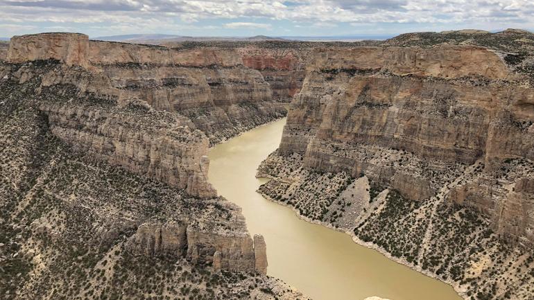 Overlooking Bighorn Canyon near Lovell, Wyoming Overlooking Bighorn Canyon near Lovell, Wyoming