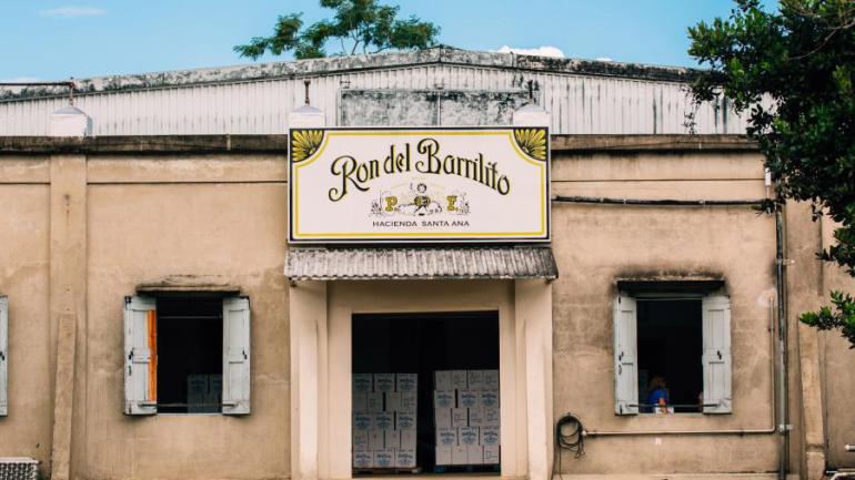 Outside Ron del Barrilito at Hacienda Santa Ana Outside Ron del Barrilito at Hacienda Santa Ana