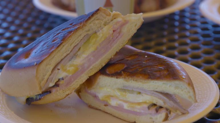 A classic Cuban sandwich in Little Havana A classic Cuban sandwich in Little Havana