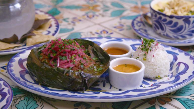 A stuffed ancho chile at Fonda San Miguel in Austin, Texas A stuffed ancho chile at Fonda San Miguel in Austin, Texas