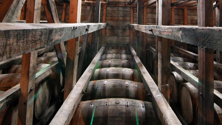 The Maker’s Mark barrel warehouse at the distillery in Loretto, Kentucky The Maker’s Mark barrel warehouse at the distillery in Loretto, Kentucky